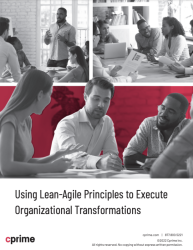 Using lean-agile principles to execute organizational transformations
