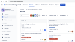 New! Board view of issues in Jira Service Management