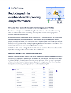 Reducing admin overhead and improving Jira performance
