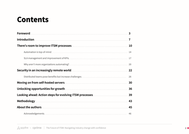 Report: Navigating the future of ITSM