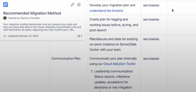 Introducing the Confluence Collaboration Space for Migrations
